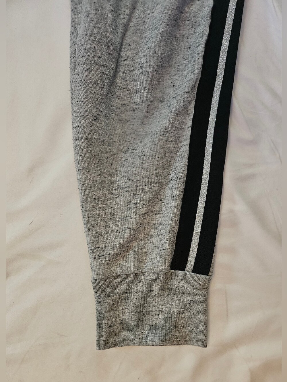 Victorias Secret Pink Womens Gray And Black Pull On Jogger Sweatpants Size Large - Picture 4 of 15